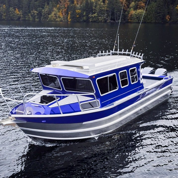 Hot Sale Outboard Engine Passenger Speed Boat Aluminum Cabin Cruiser for Fishing with Motor